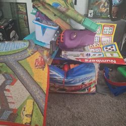 Toy Box And Toys