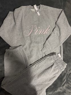 PINK Victoria's Secret Gray Sweatsuit Set