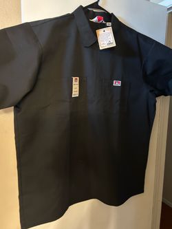 Black Ben Davis 1/2 zip shirt XXL