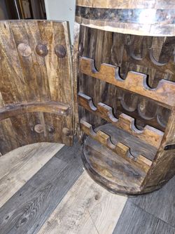 Vintage Handmade Wine Storage Barrel