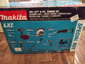 Makita XT615X1 18 Volt LXT Lithium Ion Cordless 6 Piece Kit Drill Driver Impact for Sale in Nashville TN OfferUp