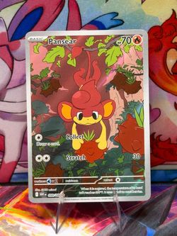 Pansear 099/086 Illustration Rare Card Scarlet & Violet White Flare