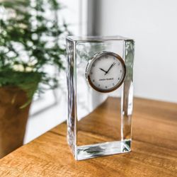 Simon Pearce Woodbury Talk Clock (new in box)