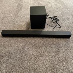 Vizio Soundbar And Subwoofer