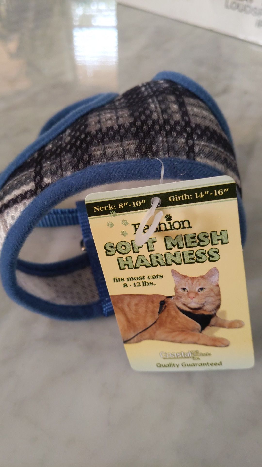 New Soft mesh harness for cats