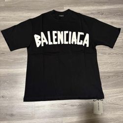 Black Balenciaga tee