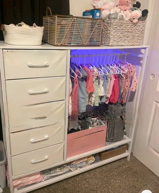 Baby Dresser With LED Light.