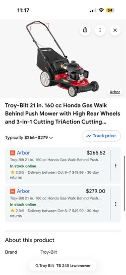 Troybuilt TB240 Lawnmower