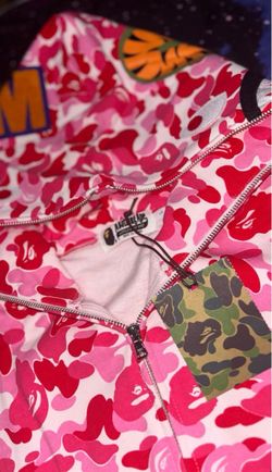 BAPE Pink Camo Full-Zip Hoodie