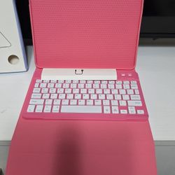 Hamile Pink Wireless Keyboard Case for iPad 10th Generation