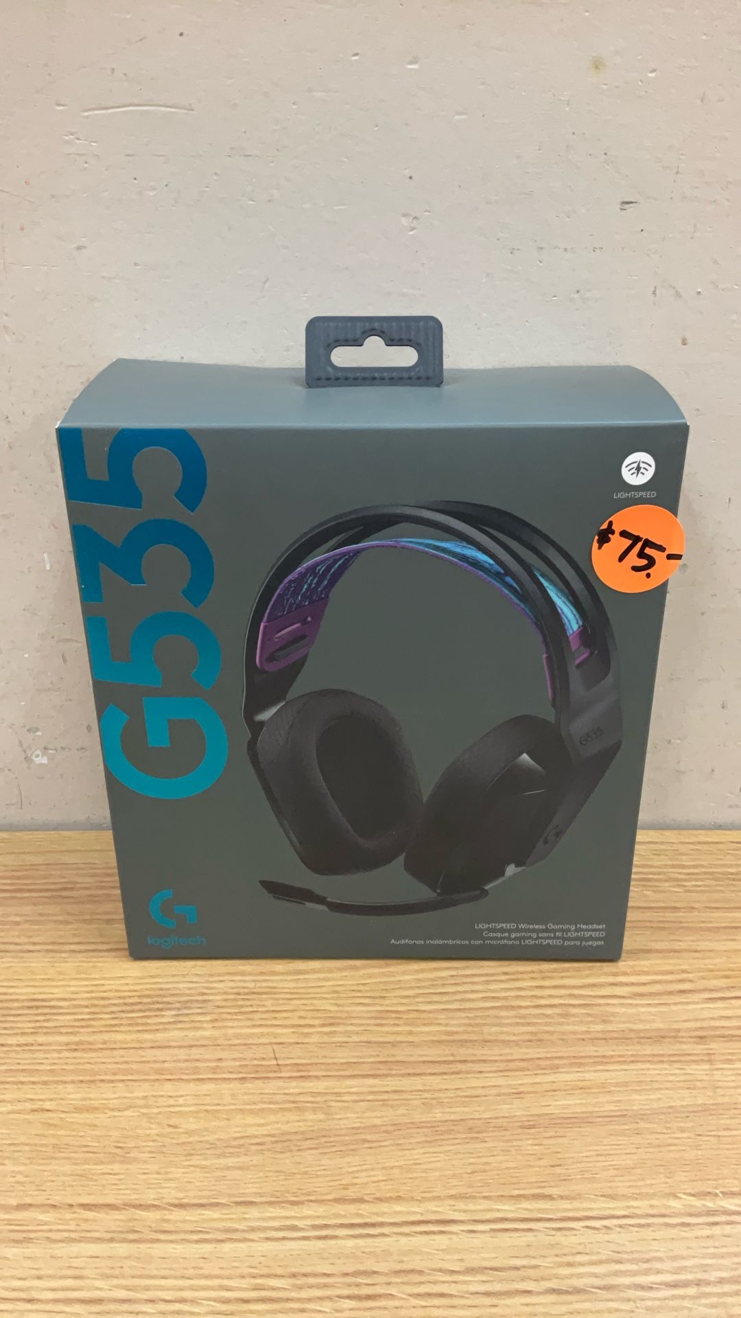 LOGITECH G535 LIGHTSPEED WIRELESS GAMING HEADSET.