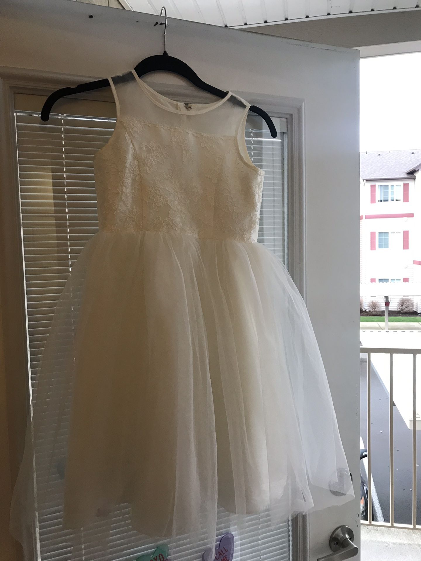 Girls flower girl dress size 8