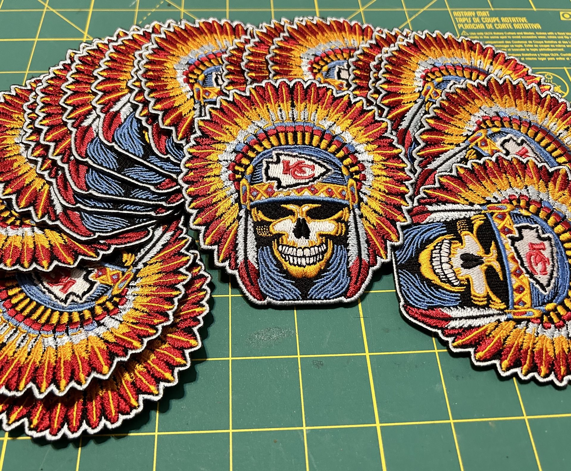 Kansas City Chiefs Steal Your Face Embroidered Patch Super Bowl Football Iron On
