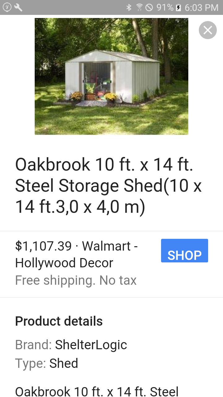 Arrow Oakbrook 10' ×14' Shed