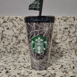 Starbucks tumbler hollwen 16 oz tumbler with stickers