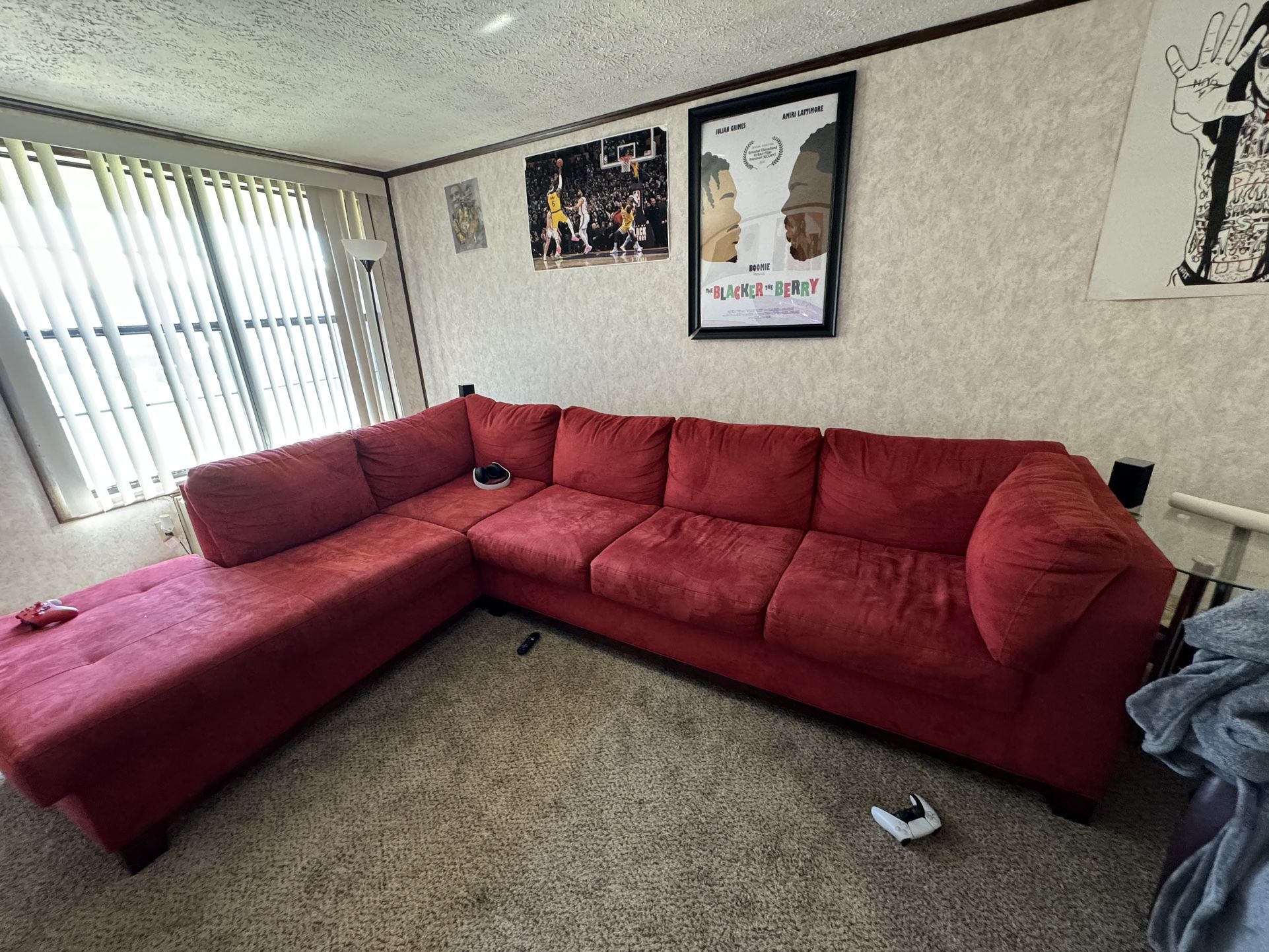 Red 2piece Sectional