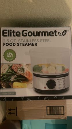 Elite Gourmet 2.5 Quart Electric  Steamer