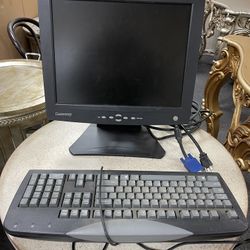 Computer Monitor And Keyboard