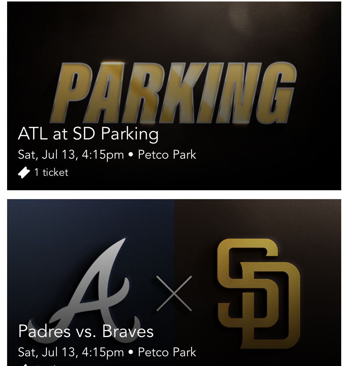 San Diego Padres Saturday 7/13!!