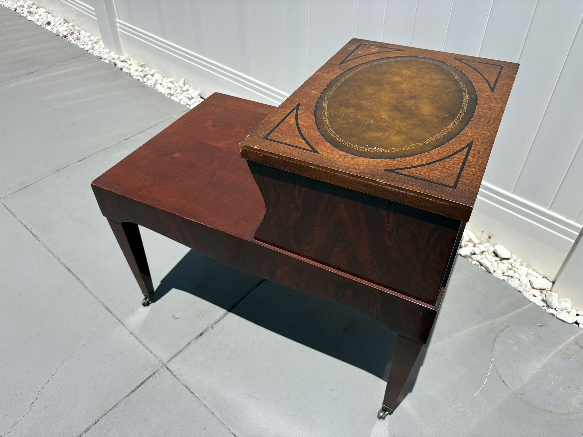 Mid Century Modern Two-Tier Step Up End Table For Sale!