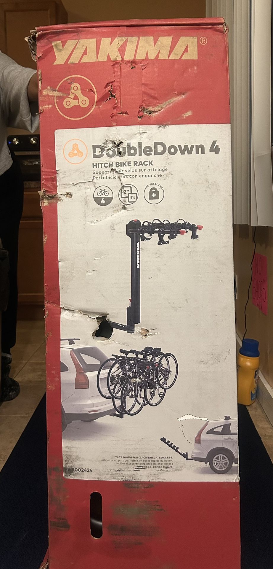 4 Bike Hitch Mount Tilting Carrier