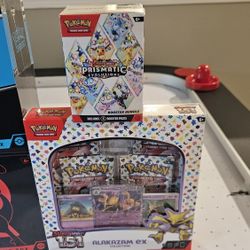 Prismatic Evolutions Booster Bundle & Alakazam Ex Box