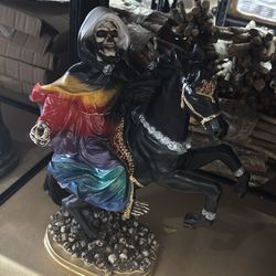 Santa muerte 7 colores en caballo