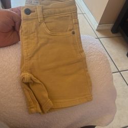 Boys Zara Yellow Shorts