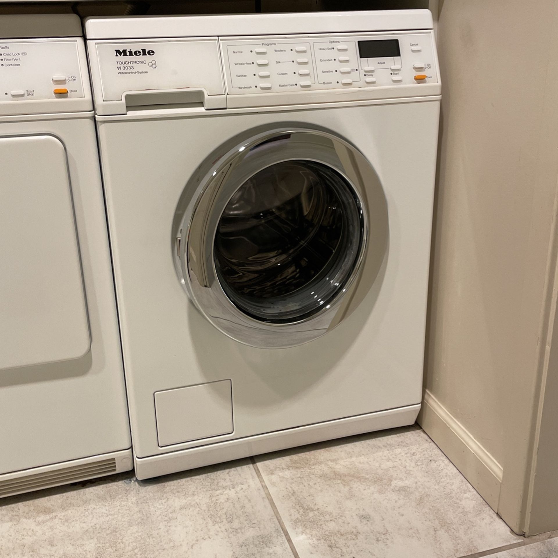 Miele Touchtronic T 8013C Drier Machine / Miele Touchtronic W3033 Washer Machine *Great Price*