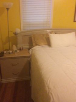 MATTRESS NOT INCLUDED .. Used bedroom set .