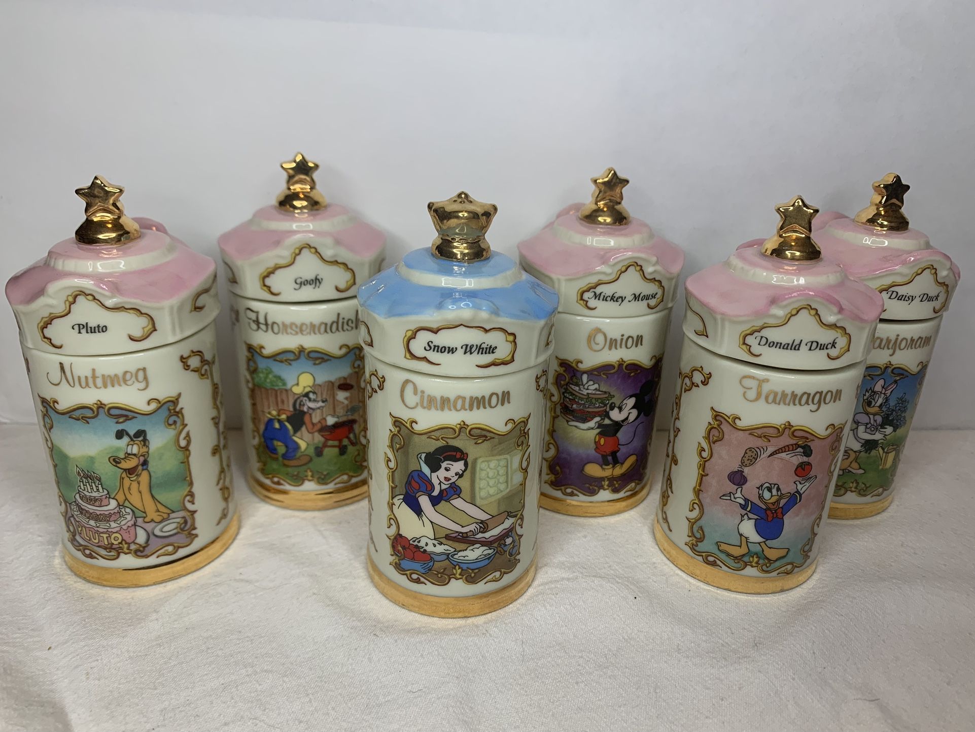 Lenox Disney Spice Jars New