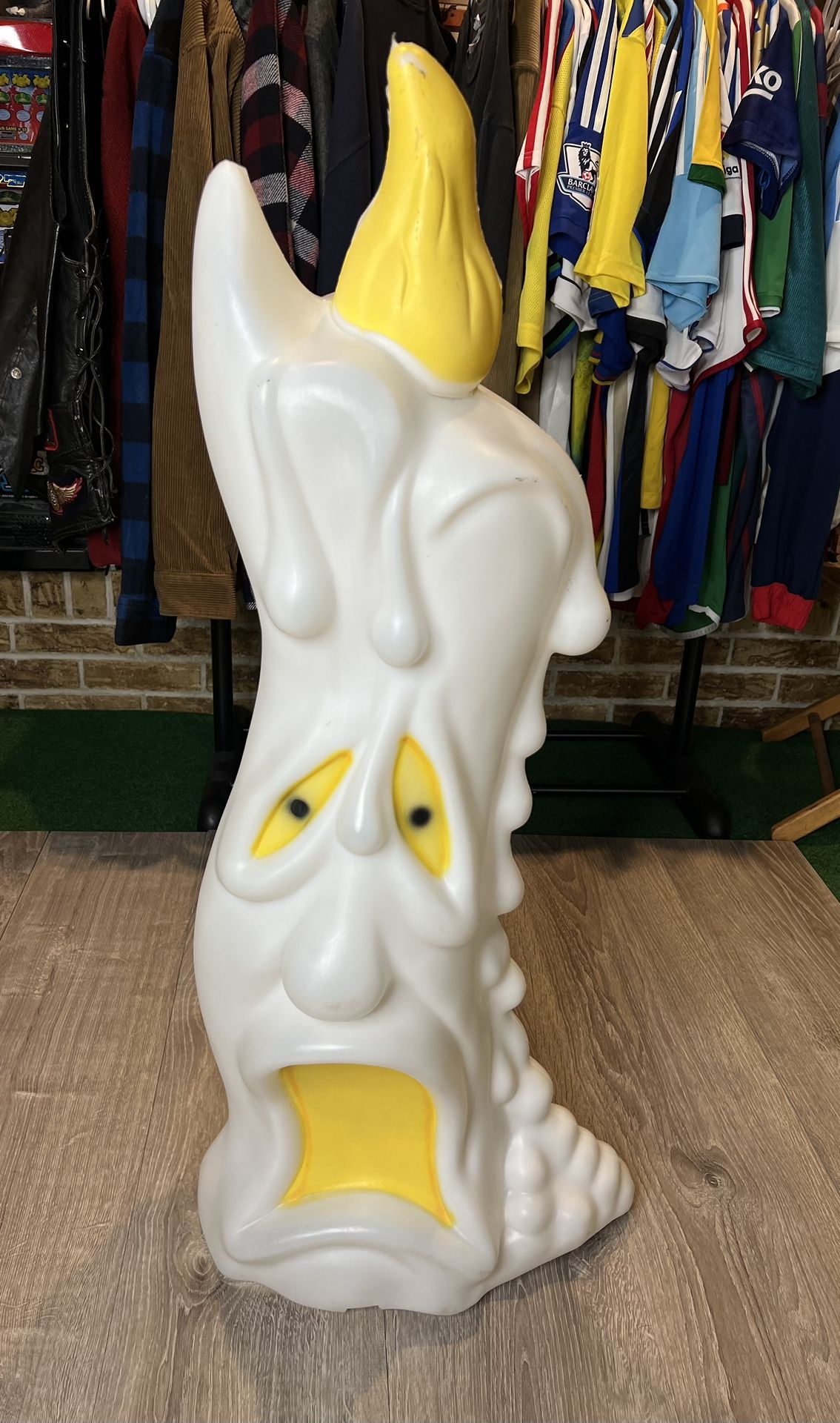 Vintage Empire Blow Mold Halloween Melting Candle Ghost 36" 