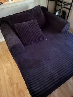 Lounge black sofa.
