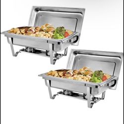 Stainless Steel Chafer Tray Set Up For Your Events