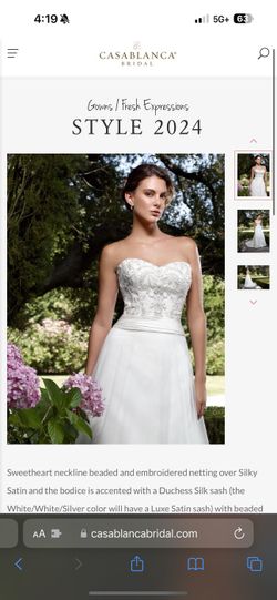 Casa Blanca Bridal Wedding Dress