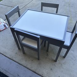 Toddler Table With 4 Chairs