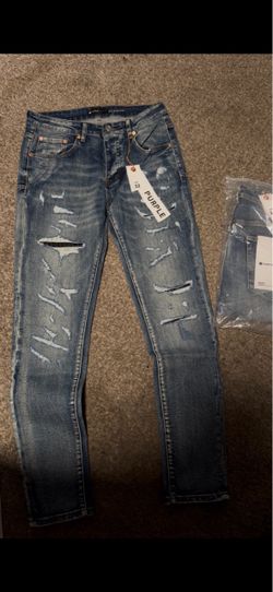 Purple jeans