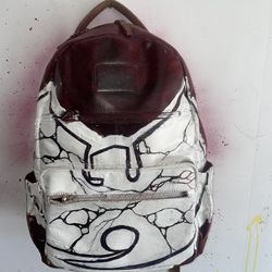 Handpainted Wu Tang Leather Back Pack 