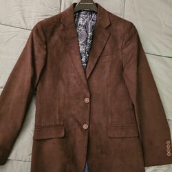 Brown Suede Medium Men's Blazer
