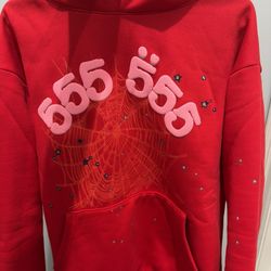 Red Sp5der Hoodie 555