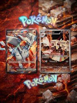 Reshiram ex & Garganacl Pokémon Cards (2-Card Lot)