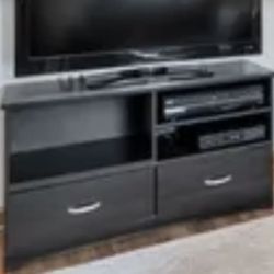TV Stand with Storage Cabinet and Shelves 