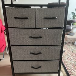 5 Drawer Grey Storage 