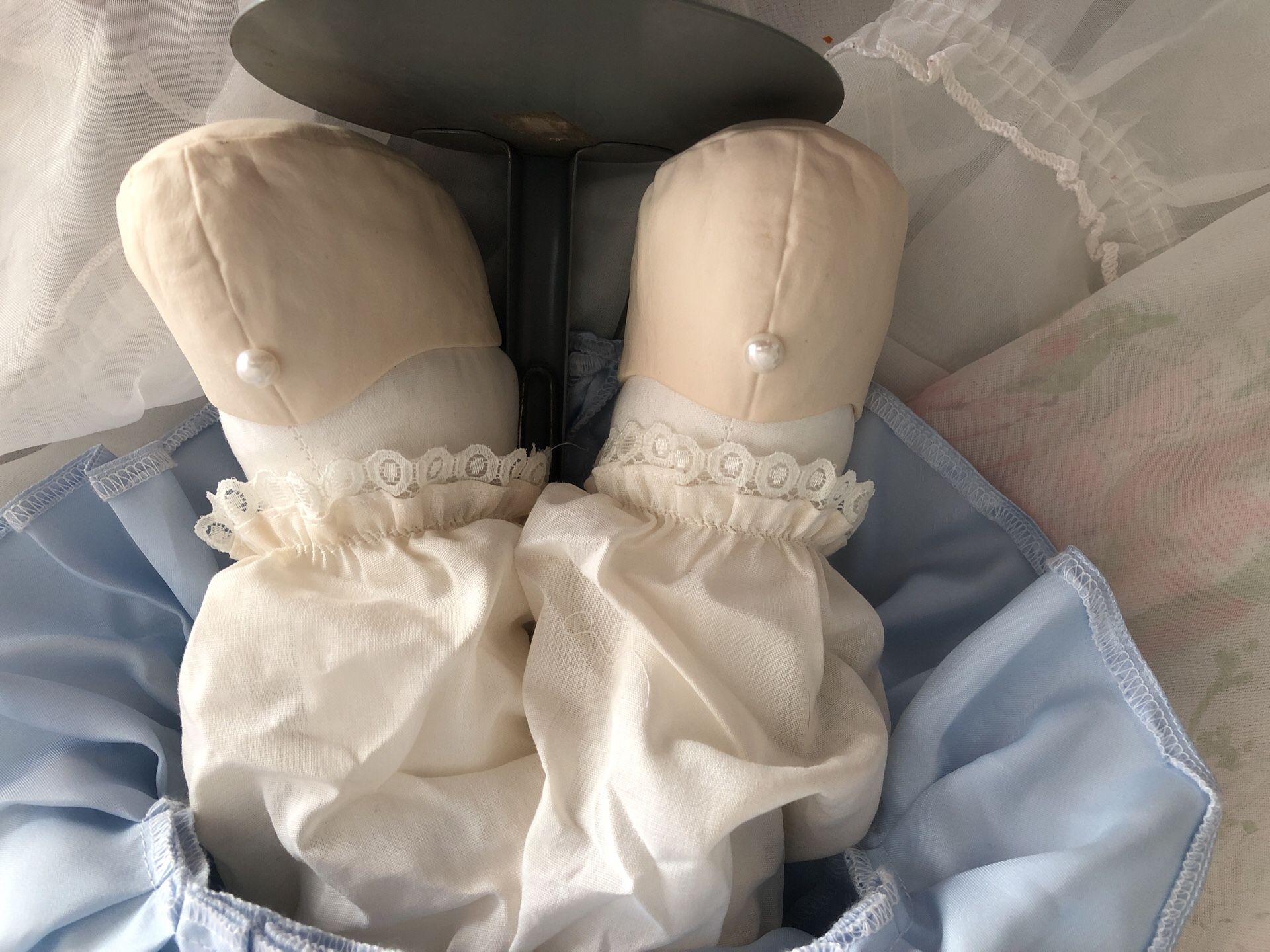 Precious moments vintage Barbie not included but if you’re interested she’s 250 getting back to the precious moment all in perfect condition very cle