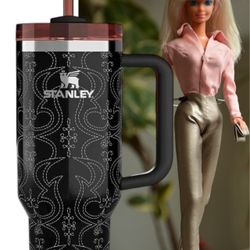 Stanley Barbie 80s Western Ken Anniversary Tumbler 40oz Limited Edition In Hand
