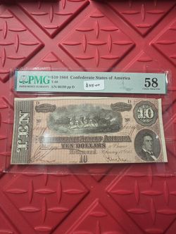 Collectible Coins &Currency Confederate Bill