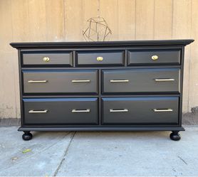 Beautiful black & gold dresser or console