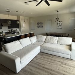 Living Spaces Sawyer Custom Fabric Sectional