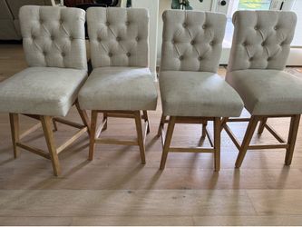 Counter height swivel chairs - set of 4