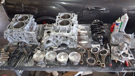 Newly built subaru sti ej25 block